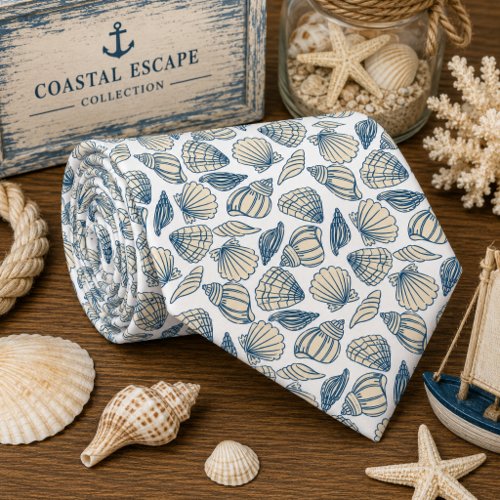 Colorful Ocean Sea Animals Pattern  Neck Tie