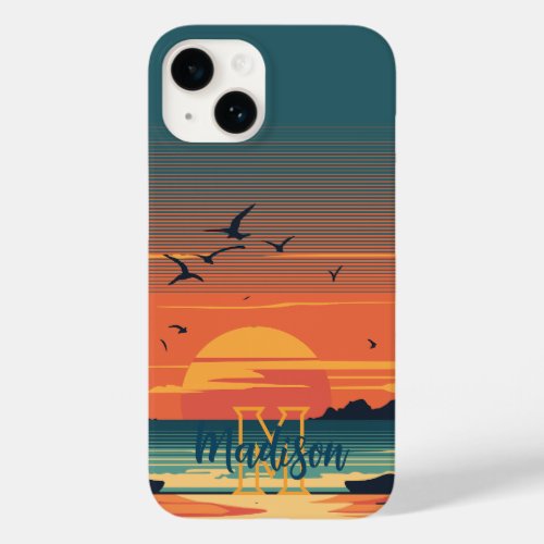 Colorful Ocean Sunset Planner Case_Mate iPhone 14 Case