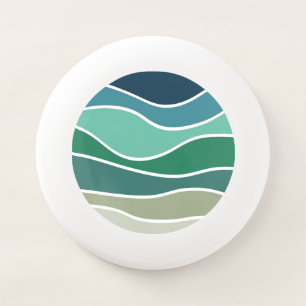Colorful ocean waves Wham-O frisbee