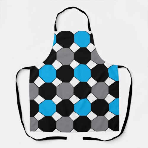 Colorful Octagon Geometric Pattern Apron