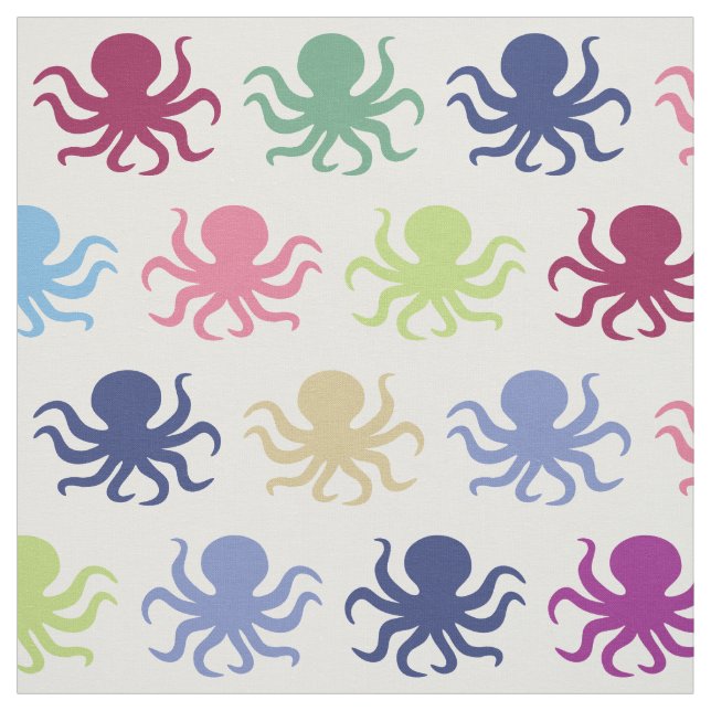 Colorful octopus fabric (Swatch)