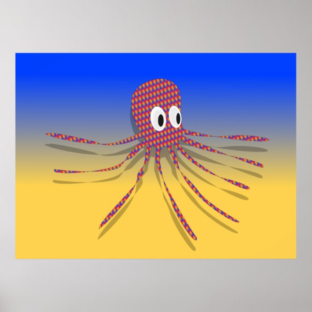 Colorful Octopus Poster (Front)