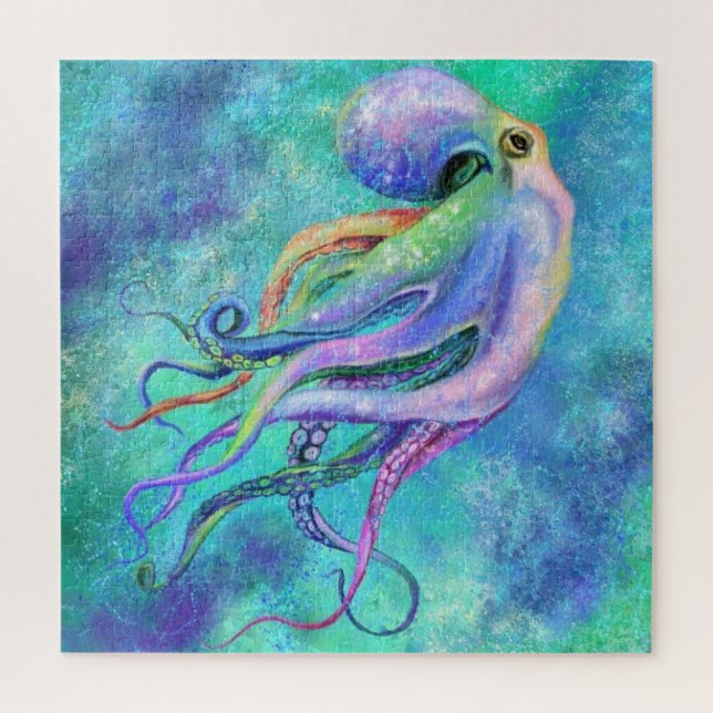 Colorful Octopus Puzzle Gift (Vertical)