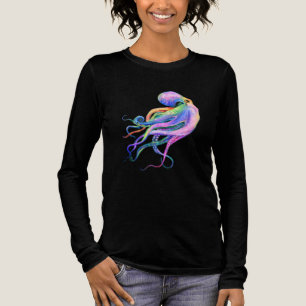 Colorful Octopus T-Shirt Tri-Blend Shirt