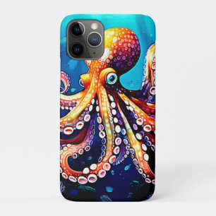Colorful Octopus View Design iPhone 11 Pro Case