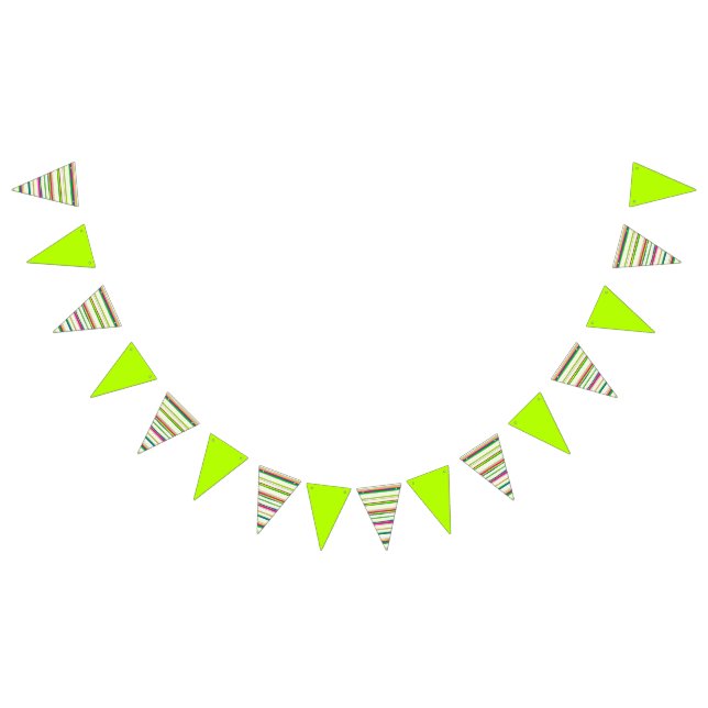 Colorful Odd Strokes Sketchnotes Pattern 01 Bunting Flags (All)