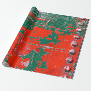 Colorful of steel rusty texture background, Steel  Wrapping Paper
