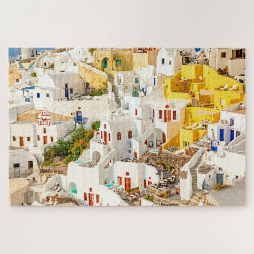 Colorful Oia Village Santorini Greece Jigsaw Puzzle