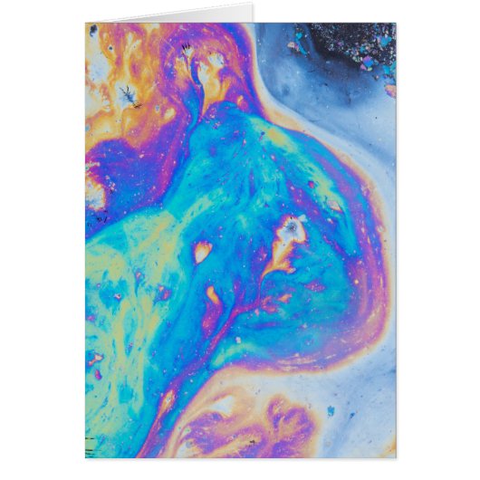 Colorful oil patterns, Canada Cards (Front)