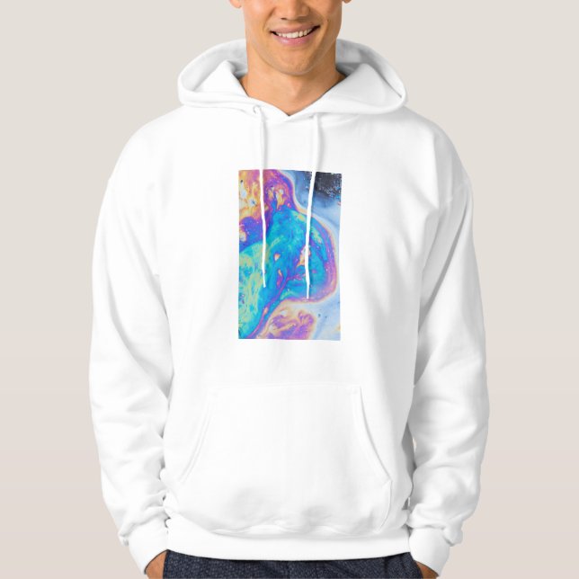Colorful oil patterns, Canada Hoodie (Front)