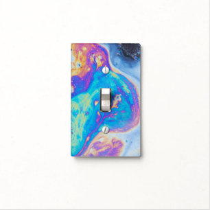 Colorful oil patterns, Canada Light Switch Cover