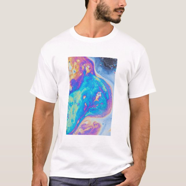 Colorful oil patterns, Canada T-Shirt (Front)