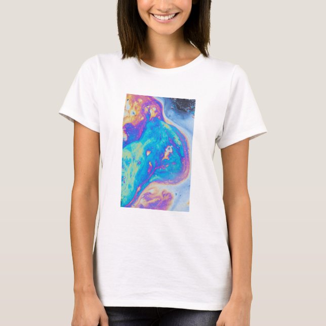 Colorful oil patterns, Canada T-Shirt (Front)