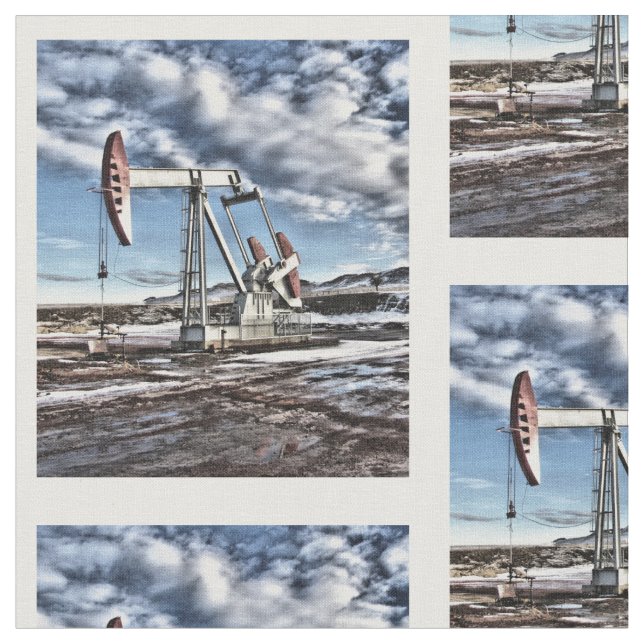 Colorful Oilfield Pumping Fabric (Close Up)