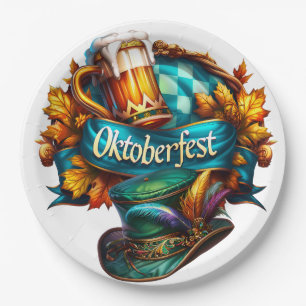 Colorful Oktoberfest Paper Plates