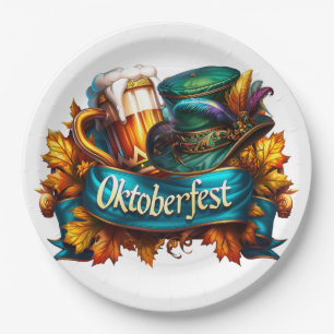 Colorful Oktoberfest Paper Plates