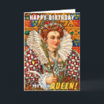Colorful Old Queen Gay Happy Birthday Card<br><div class="desc">Wish a very Happy Birth - gay to your favorite queer with this LGBTQ inspired birthday card. Make sure their birthday is as gay as them, with this card inspired by the colorful monarch herself. Both outside and inside we've written just the right message to speak to the moment; but...</div>