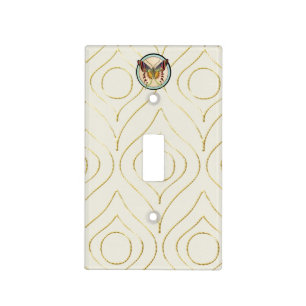 Colorful Old World Butterfly Light Switch Cover