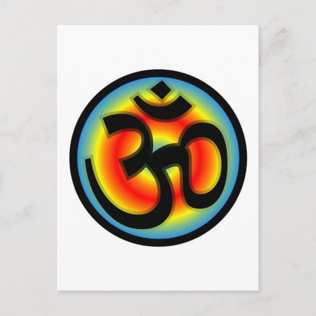 Colorful_Om Postcard (Front)