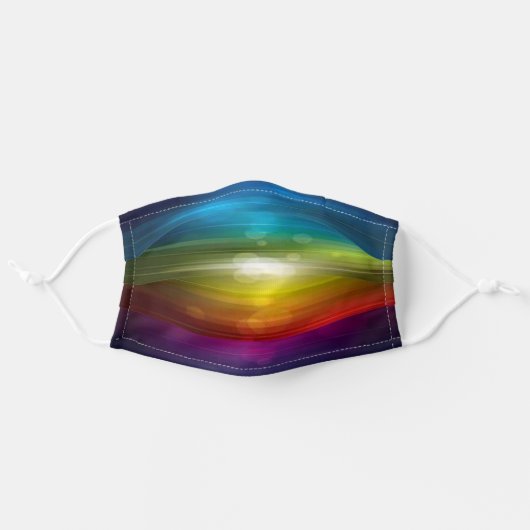 Colorful Ombre Face Mask (Front, Unfolded)