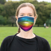 Colorful Ombre Face Mask (Outside)