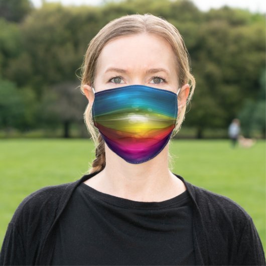 Colorful Ombre Face Mask (Outside)