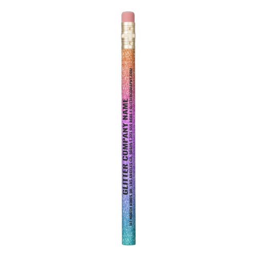 Colorful Ombre Glitter  Sparkles Background Pencil