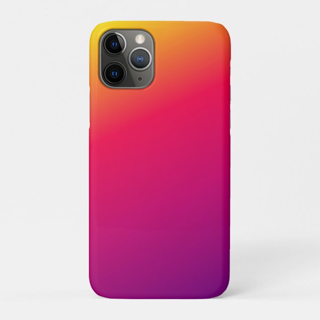 Colorful ombre gradient iPhone case (Back)