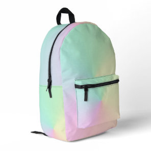 Colorful Ombre Gradient Printed Backpack