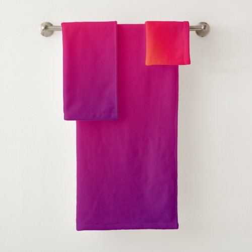 Colorful ombre gradient Towel