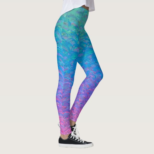 Colorful Ombre Painting Leggings (Right)