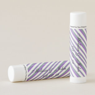 Colorful Ombre Stripes- Purple Lip Balm
