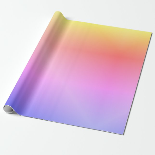 Colorful ombre wrapping paper (Unrolled)