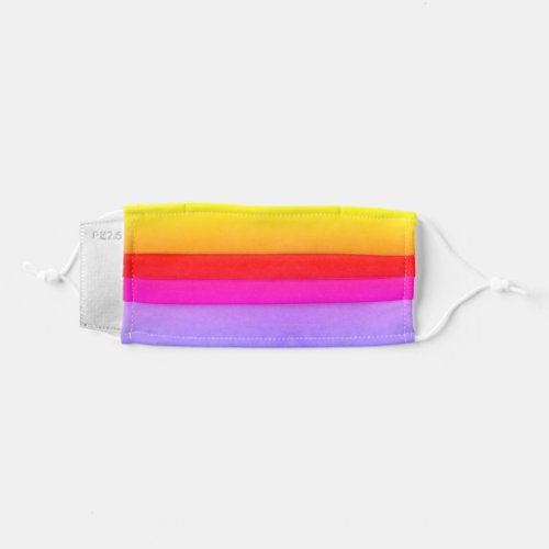 Colorful Ombre Yellow Red Purple Adult Face Mask