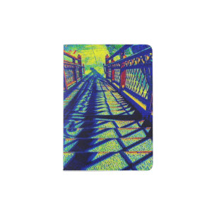 Colorful One Step At A Time Passport Book Holder