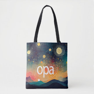 Colorful OPA Logo Tote Bag