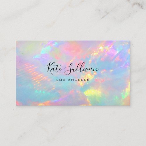 colorful opal business card