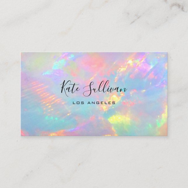colorful opal business card (Front)