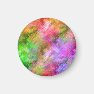 Colorful Opal Glassy Texture Magnet