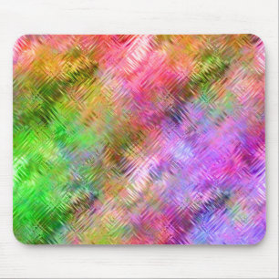 Colorful Opal Glassy Texture Mouse Pad