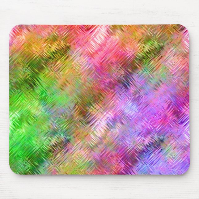 Colorful Opal Glassy Texture Mouse Pad (Front)