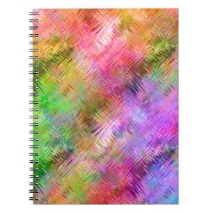 Colorful Opal Glassy Texture Notebook
