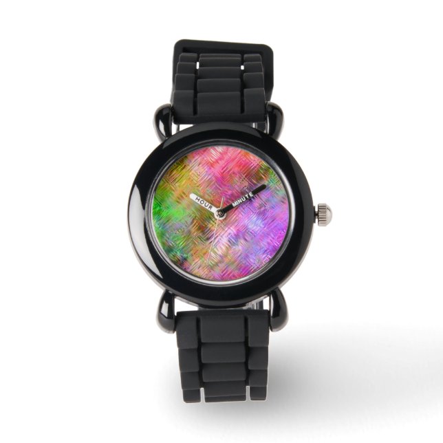 Colorful Opal Glassy Texture Watch (Front)
