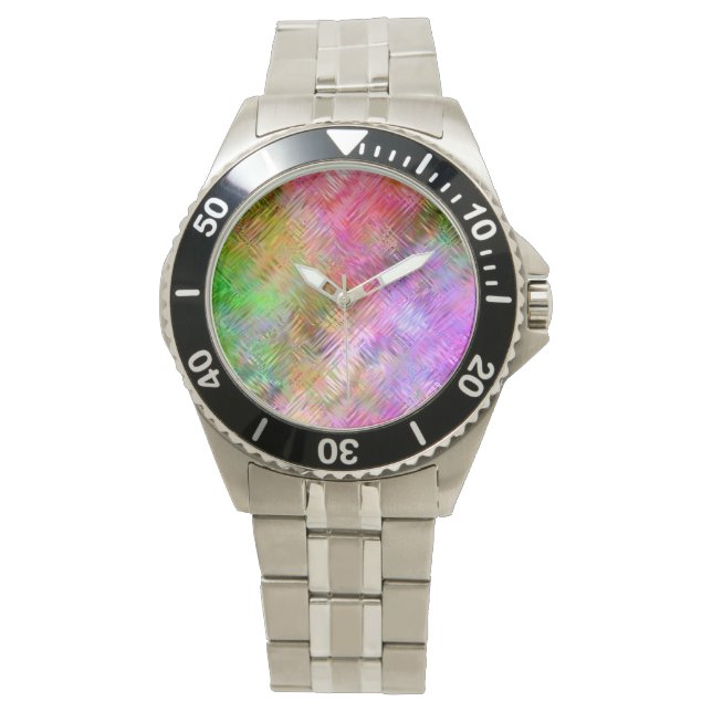 Colorful Opal Glassy Texture Watch (Front)