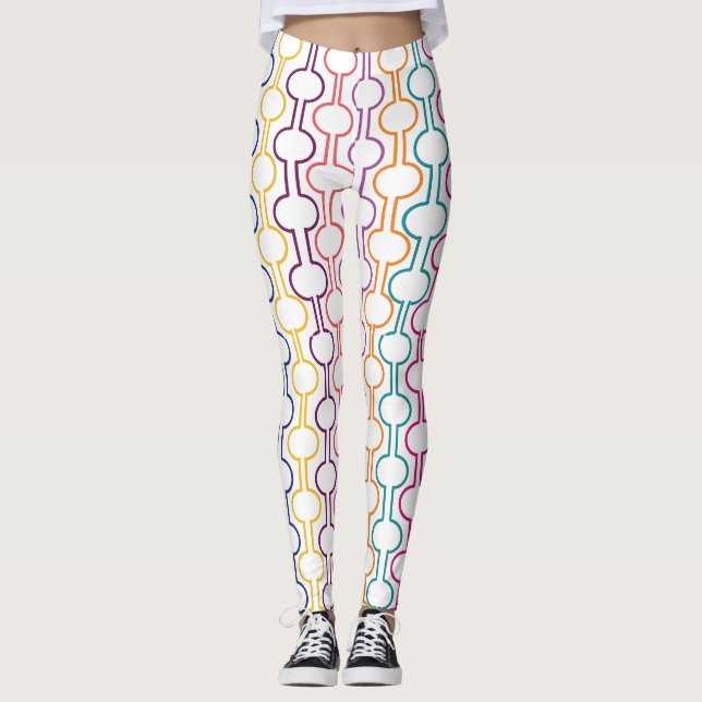 Colorful Open Circles Leggings (Front)
