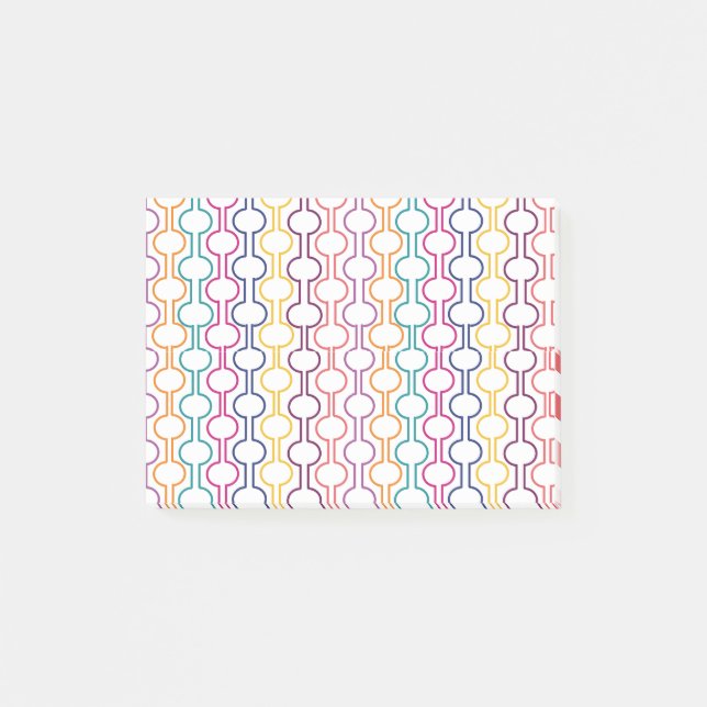 Colorful Open Circles Post-it Notes (Front)