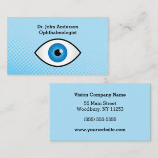 Colorful Ophthalmologist Business Card