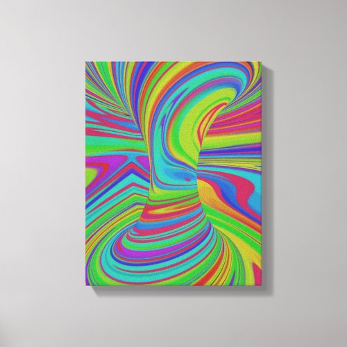 colorful Optical Illusion Canvas Print