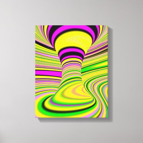 colorful Optical Illusion Canvas Print