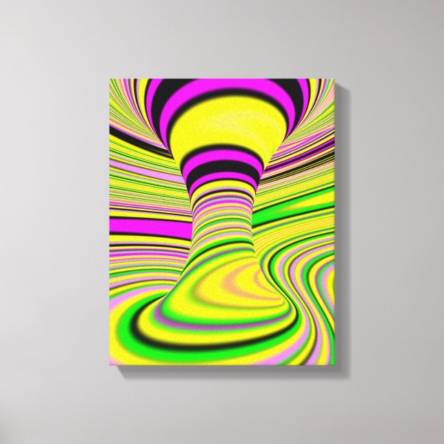 colorful Optical Illusion Canvas Print (Front)